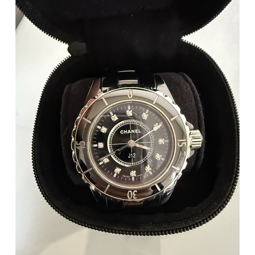 CHANEL - 美品 CHANEL時計 J12 12Pダイヤ レディース 33mの通販 CHANEL - 美品 CHANEL時計 J12 12Pダイヤ レディース 33mの通販
