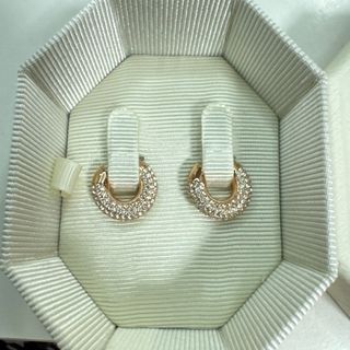 SWAROVSKI - プラチナ900 スワロフスキー CZ メンズ ピアス 1.00 SWAROVSKI - プラチナ900 スワロフスキー CZ メンズ ピアス 1.00
