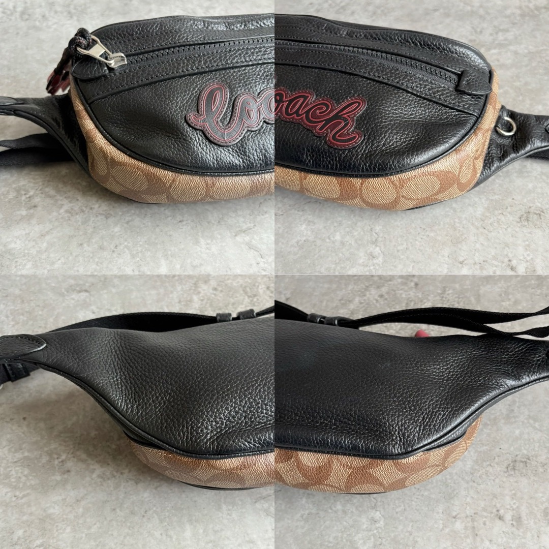 COACH - 【極美品】COACH シグネチャー ボディバッグ ショルダー COACH - 【極美品】COACH シグネチャー ボディバッグ ショルダー