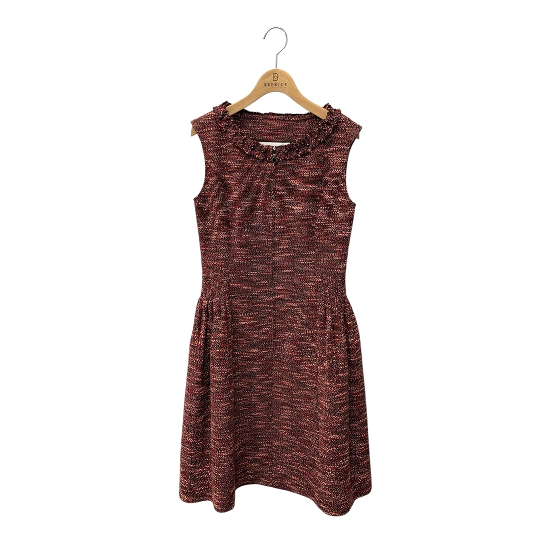 René - ルネ 6036570 ワンピース 34 レッド フリルネックジップ René - ルネ 6036570 ワンピース 34 レッド フリルネックジップ