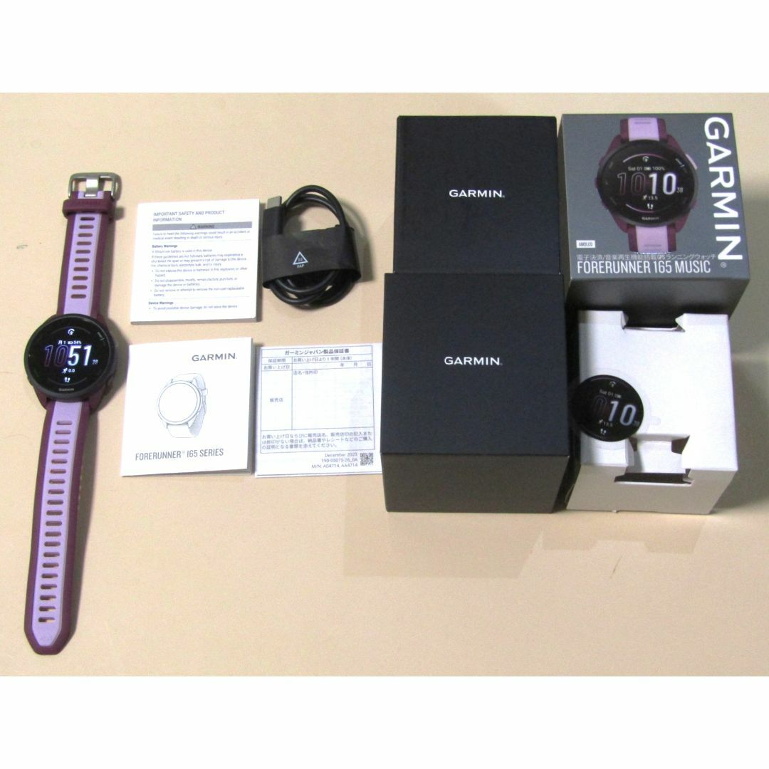 GARMIN - 新品同様 ガーミン Forerunner 165 music Berryの通販 GARMIN - 新品同様 ガーミン Forerunner 165 music Berryの通販
