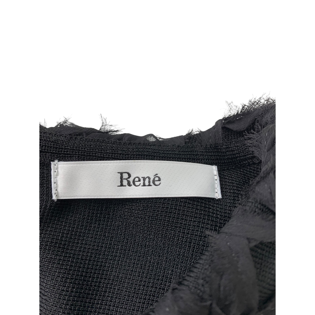 René - ルネ 6432240 ニットワンピース 38 ブラック フラワー René - ルネ 6432240 ニットワンピース 38 ブラック フラワー