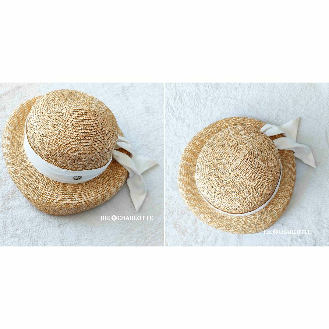 白】Chapeau d' O シャポードオー カサブランカ 麦わら帽子 の 白】Chapeau d' O シャポードオー カサブランカ 麦わら帽子 の