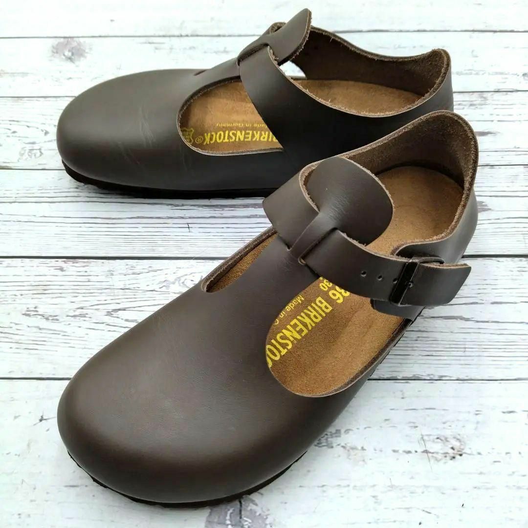 【特価】 BIRKENSTOCK 未使用級 23 レザー Tストラップ パリ Paris 靴