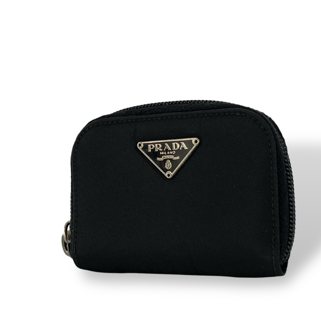 PRADA - 良品 プラダ コインケース 三角ロゴ ラウンドジップ PRADA - 良品 プラダ コインケース 三角ロゴ ラウンドジップ