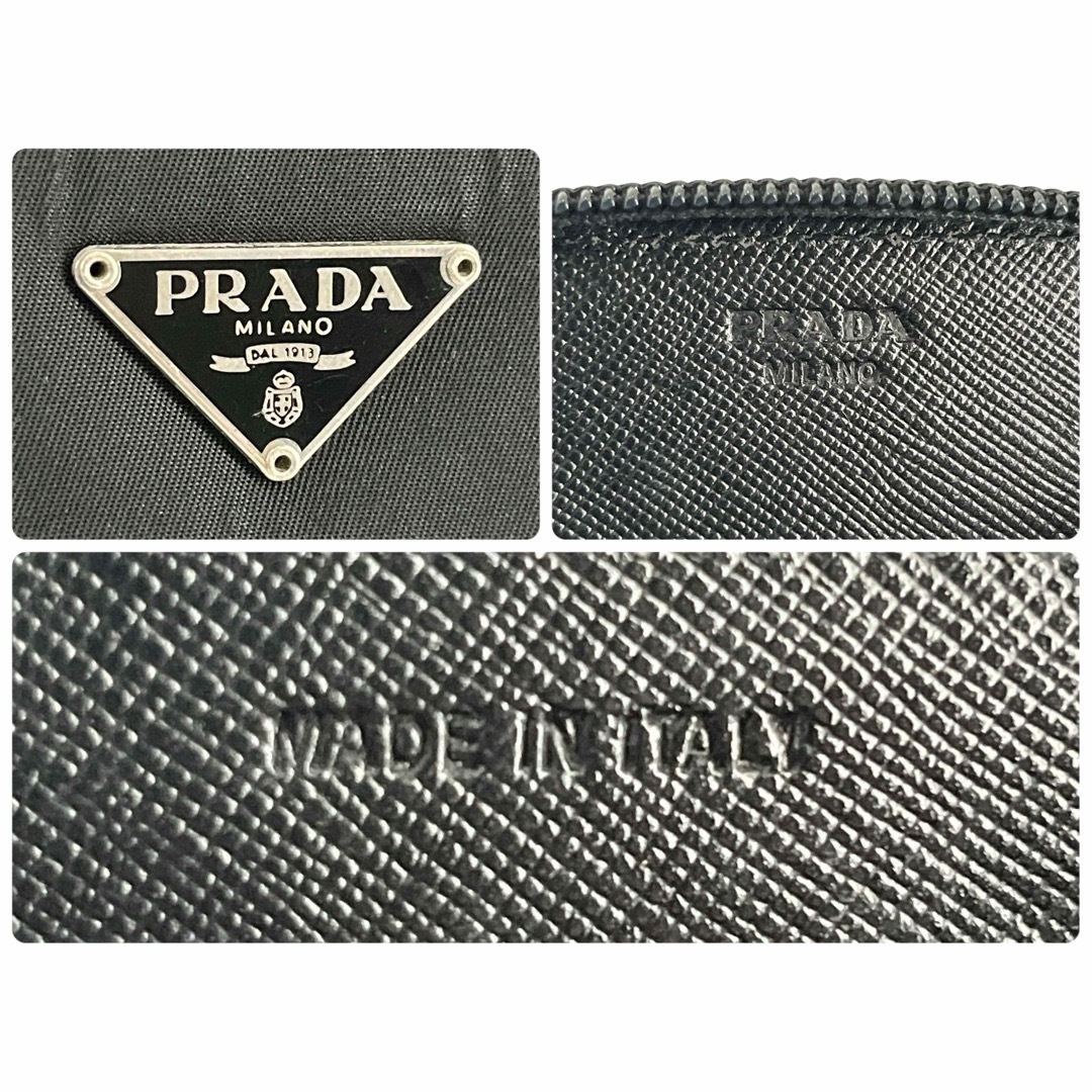 PRADA - 良品 プラダ コインケース 三角ロゴ ラウンドジップ PRADA - 良品 プラダ コインケース 三角ロゴ ラウンドジップ