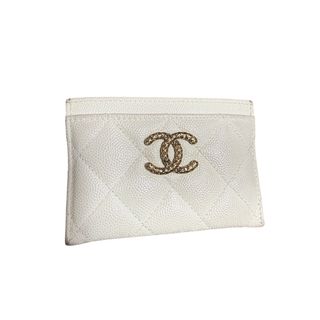 CHANEL - シャネル CHANEL ココマーク ホワイト系 キャビア CHANEL - シャネル CHANEL ココマーク ホワイト系 キャビア