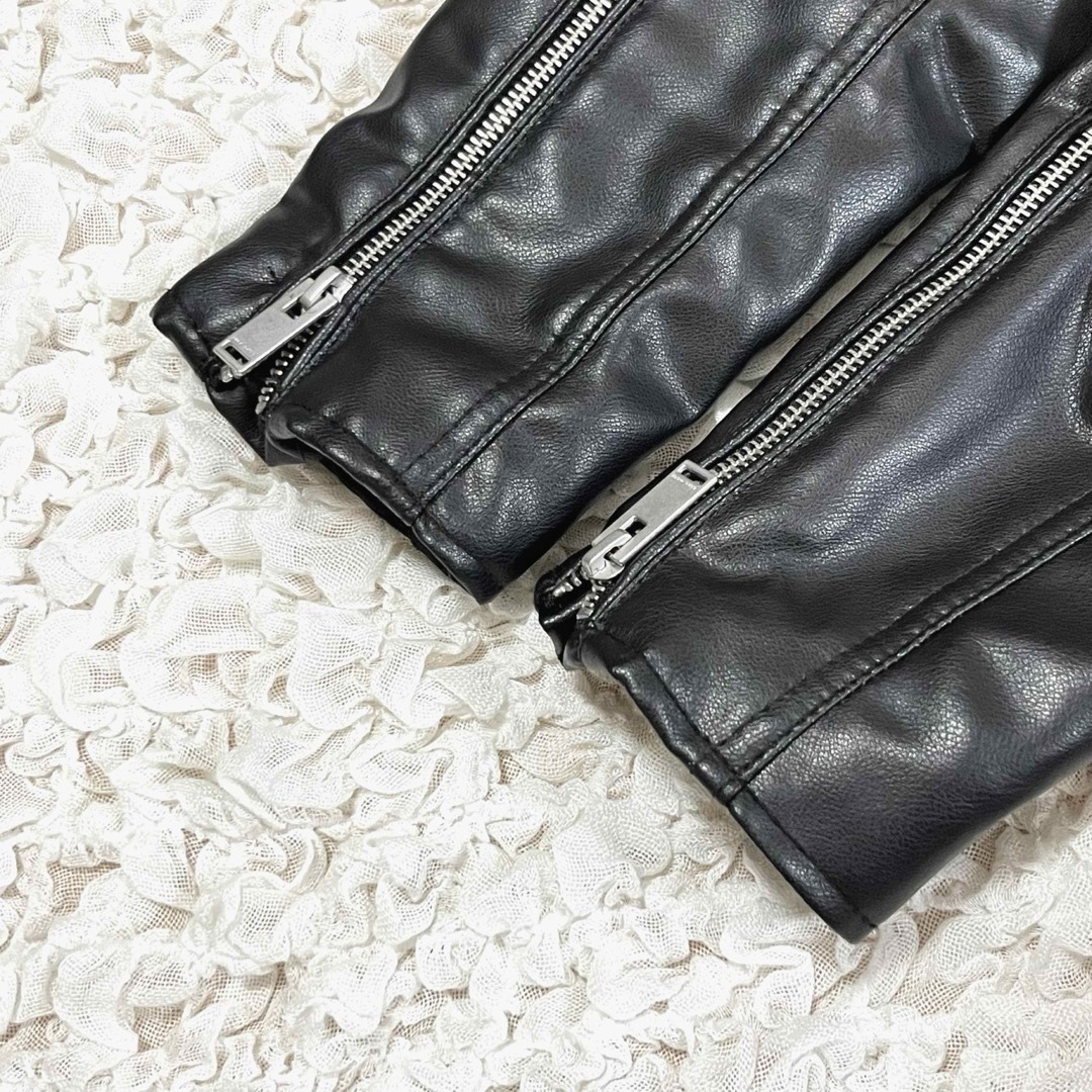 ZARA - 美品 ZARA レザージャケット ライダース ダブル フェイク ZARA - 美品 ZARA レザージャケット ライダース ダブル フェイク