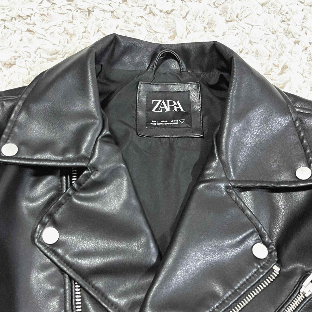 ZARA - 美品 ZARA レザージャケット ライダース ダブル フェイク ZARA - 美品 ZARA レザージャケット ライダース ダブル フェイク