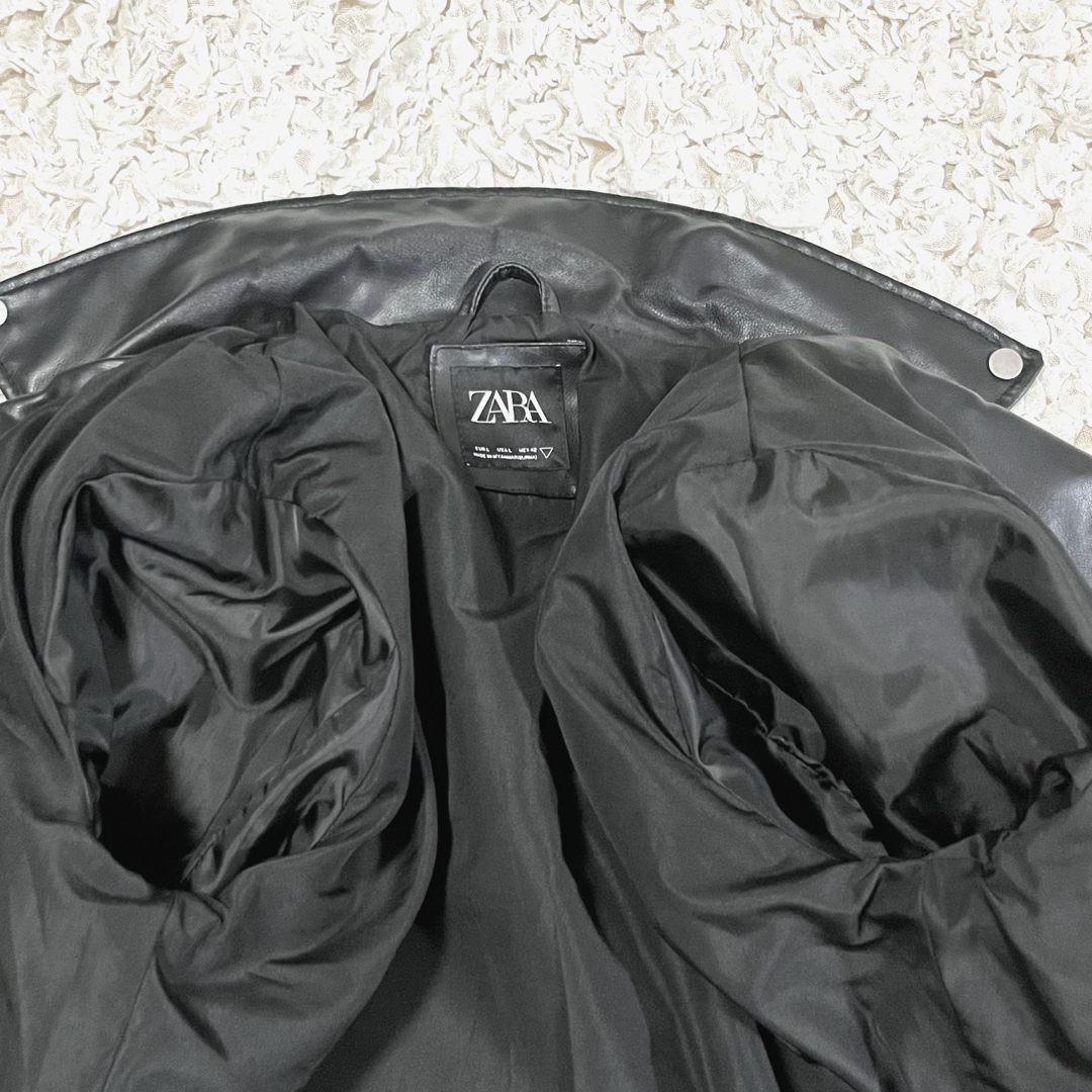 ZARA - 美品 ZARA レザージャケット ライダース ダブル フェイク ZARA - 美品 ZARA レザージャケット ライダース ダブル フェイク