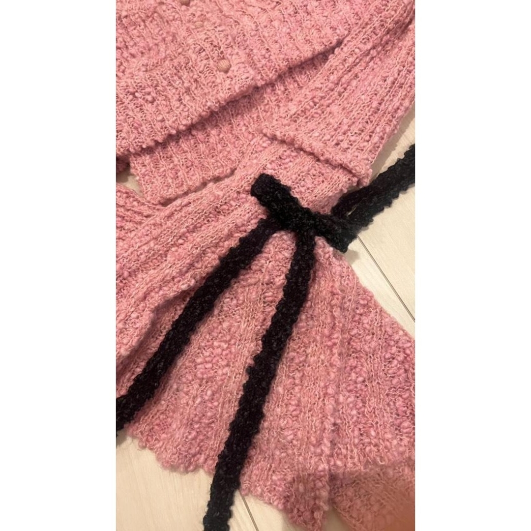 andmary Lotta ribbon set cardiganの通販 by かずきん's shop andmary Lotta ribbon set cardiganの通販 by かずきん's shop