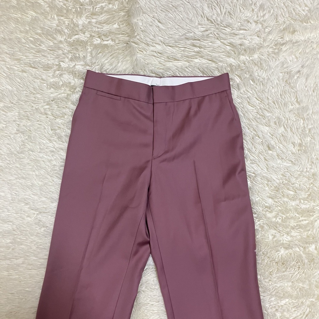 Drawer - 美品 ドゥロワー シルク ウール ミカドパンツ ピンクの Drawer - 美品 ドゥロワー シルク ウール ミカドパンツ ピンクの