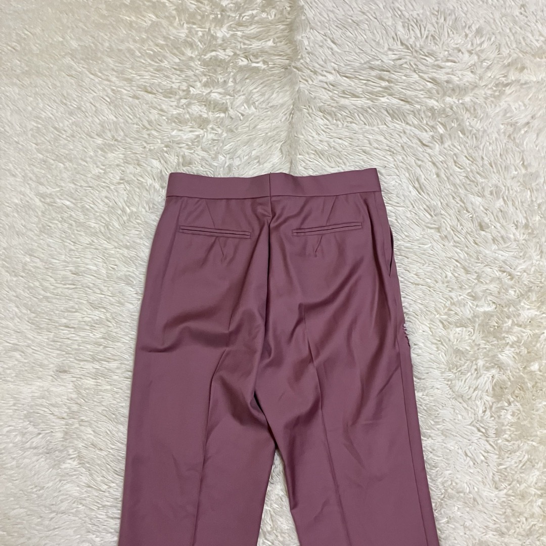 Drawer - 美品 ドゥロワー シルク ウール ミカドパンツ ピンクの Drawer - 美品 ドゥロワー シルク ウール ミカドパンツ ピンクの