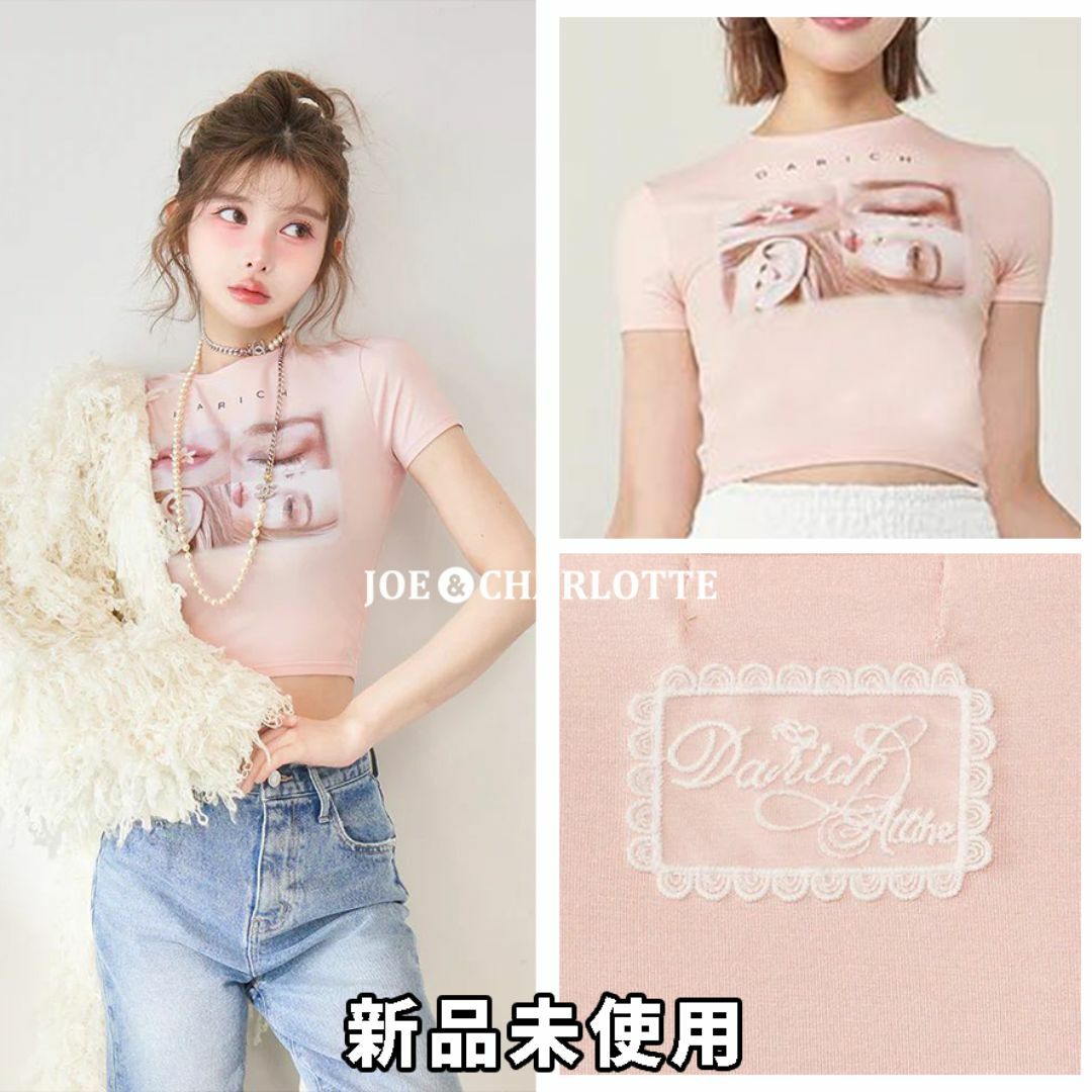 Darich - ダーリッチ darich レディフォトコンパクトTシャツ PNK Darich - ダーリッチ darich レディフォトコンパクトTシャツ PNK
