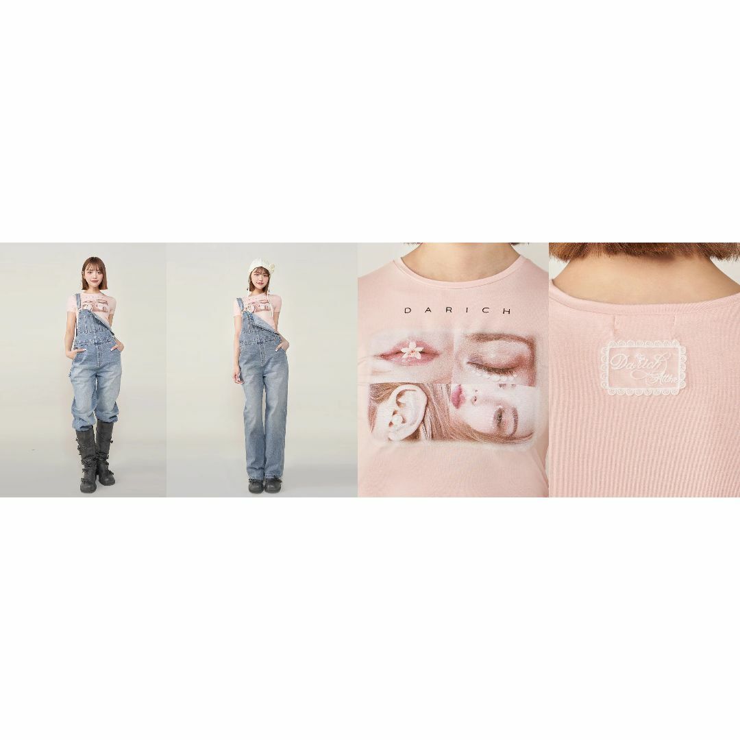 Darich - ダーリッチ darich レディフォトコンパクトTシャツ PNK Darich - ダーリッチ darich レディフォトコンパクトTシャツ PNK