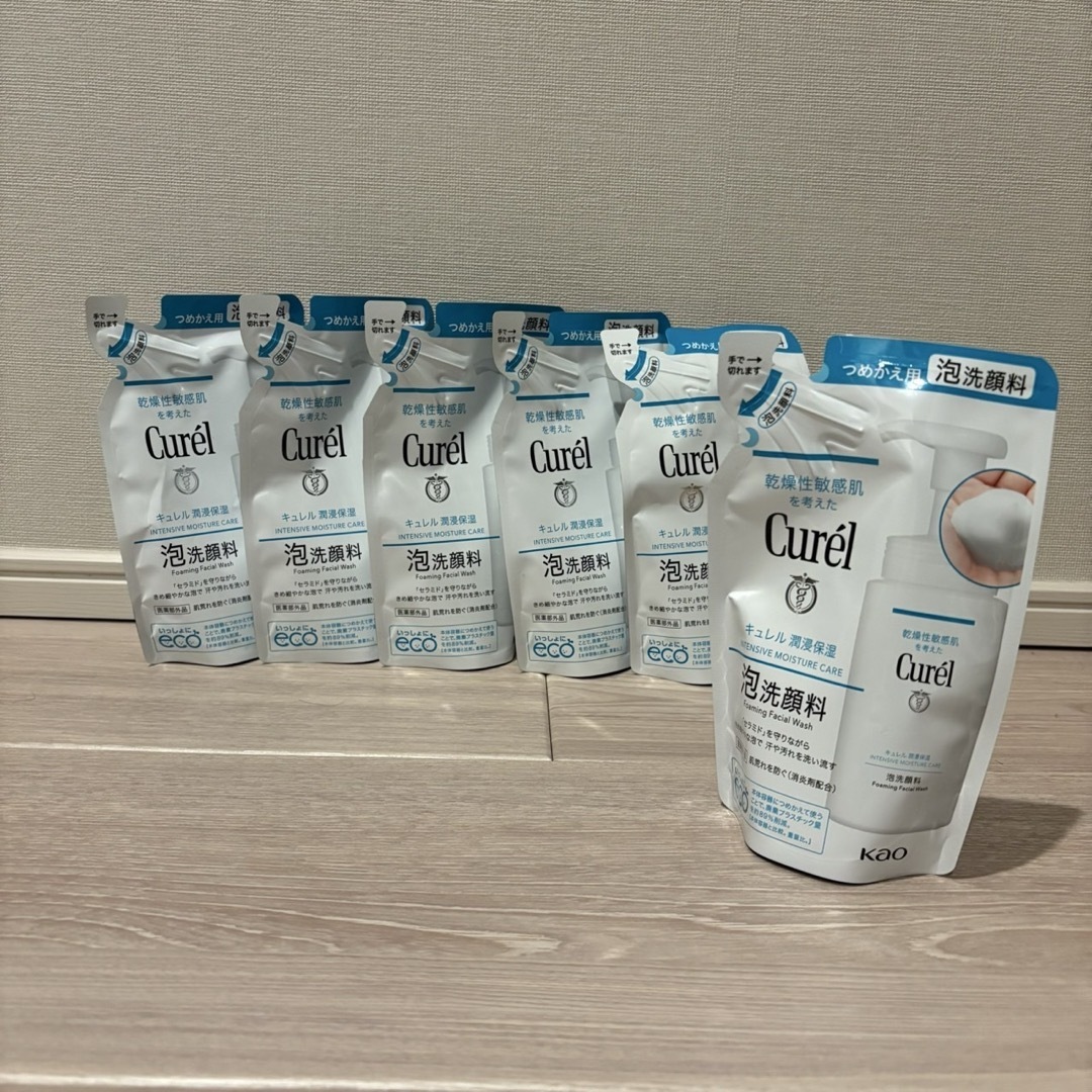 【新品】キュレル 泡洗顔料 詰め替え 130ml 6個セット コスメ/美容のスキンケア/基礎化粧品(洗顔料)の商品写真
