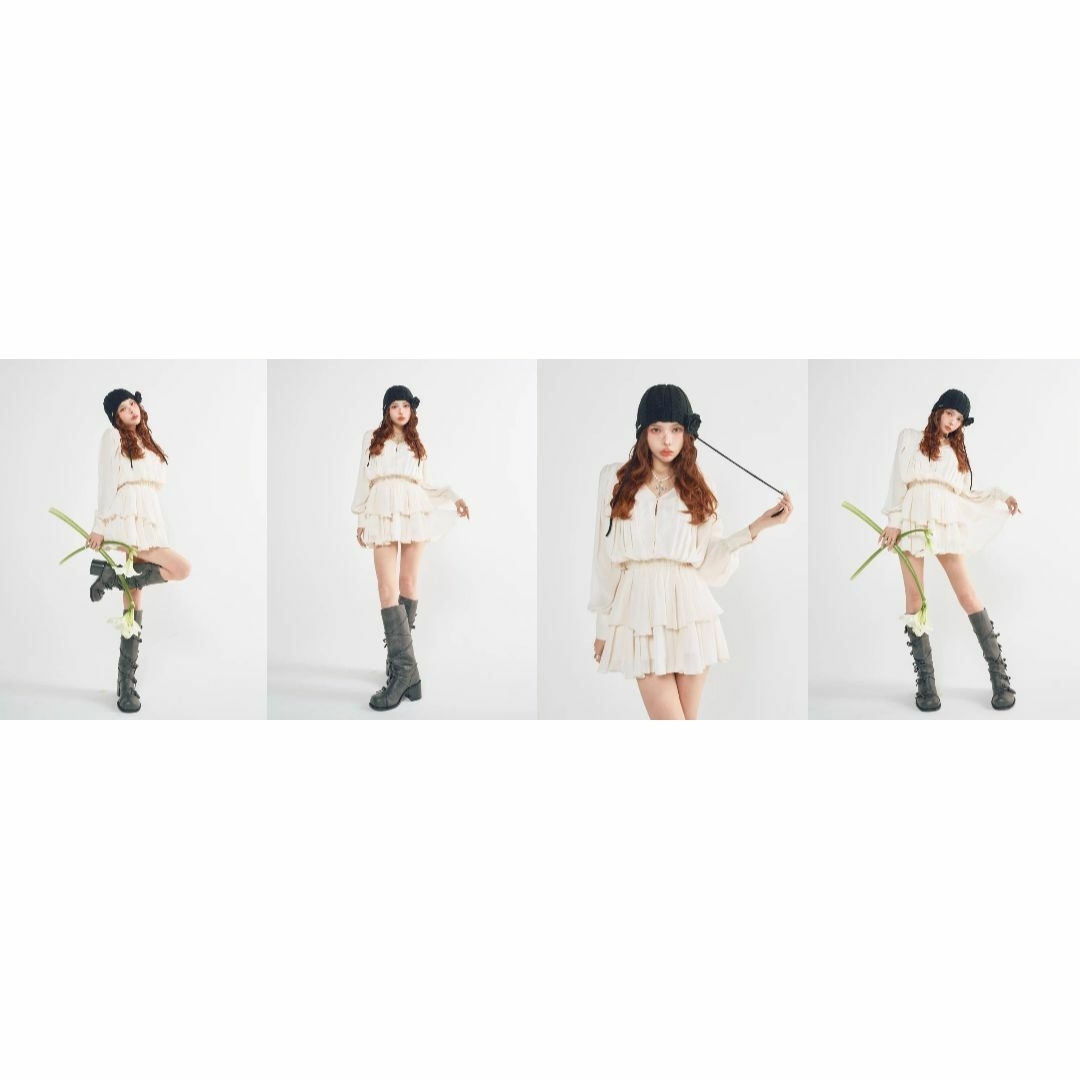 Darich - ダーリッチ darich フラッフィーフリルミニワンピース Darich - ダーリッチ darich フラッフィーフリルミニワンピース