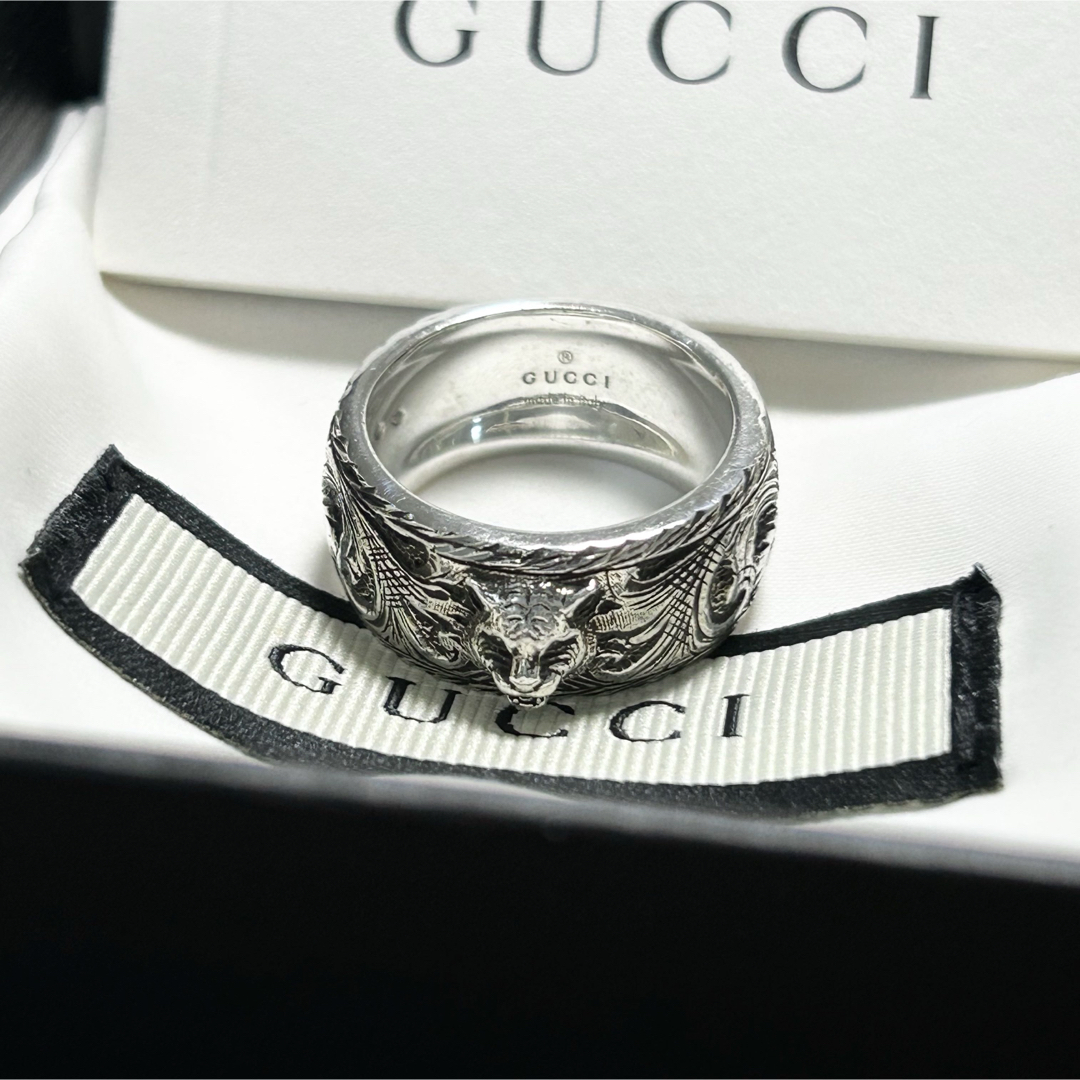 GUCCI - GUCCI グッチ アンガーフォレスト キャット リング 指輪 GUCCI - GUCCI グッチ アンガーフォレスト キャット リング 指輪