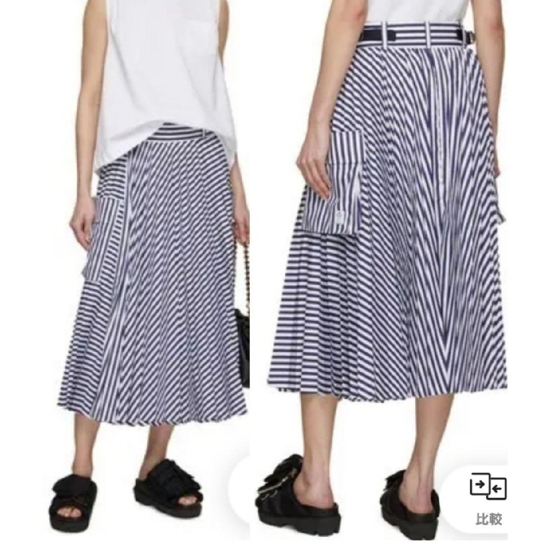 sacai - sacai×Thomas Mason 新品12万程 24SS ポプリンスカート sacai - sacai×Thomas Mason 新品12万程 24SS ポプリンスカート