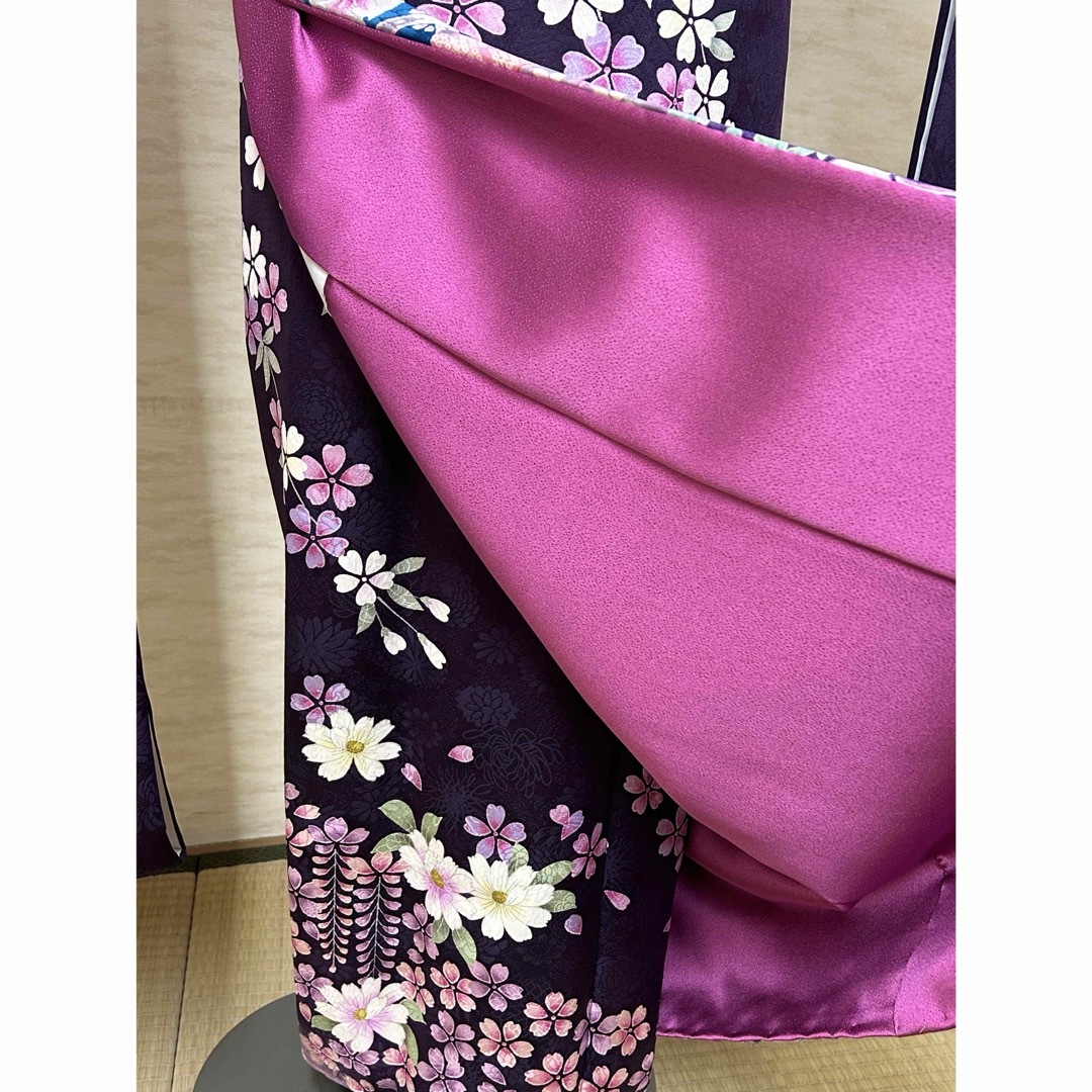 振袖 正絹 成人式 結婚式 紫 菊 桜 藤の通販 by MJ ◇プロフ必読 振袖 正絹 成人式 結婚式 紫 菊 桜 藤の通販 by MJ ◇プロフ必読