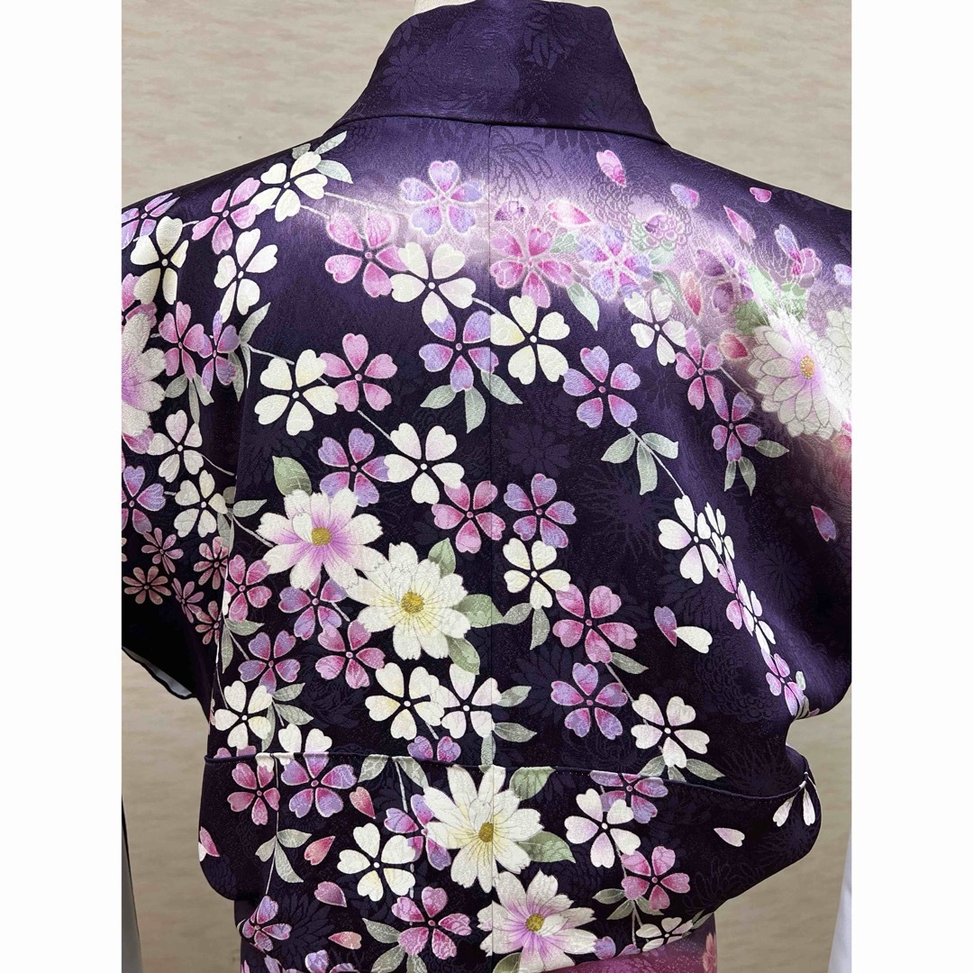 振袖 正絹 成人式 結婚式 紫 菊 桜 藤の通販 by MJ ◇プロフ必読 振袖 正絹 成人式 結婚式 紫 菊 桜 藤の通販 by MJ ◇プロフ必読