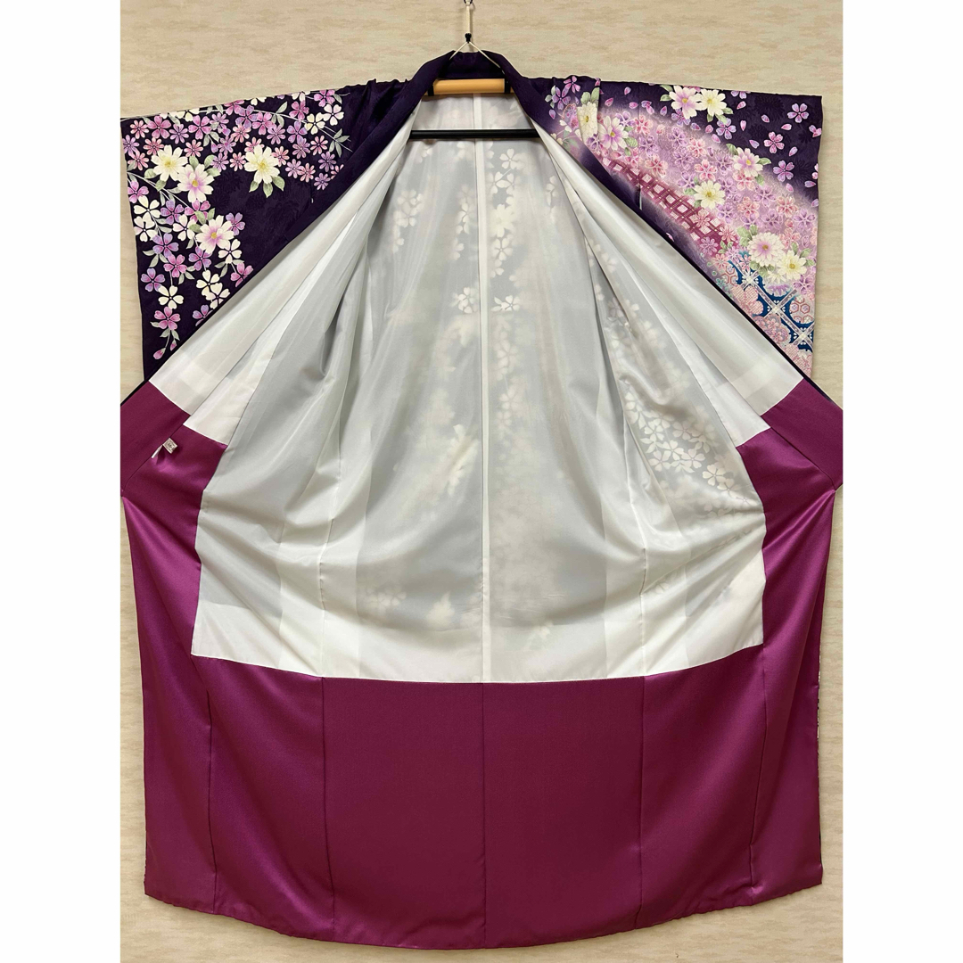 振袖 正絹 成人式 結婚式 紫 菊 桜 藤の通販 by MJ ◇プロフ必読 振袖 正絹 成人式 結婚式 紫 菊 桜 藤の通販 by MJ ◇プロフ必読