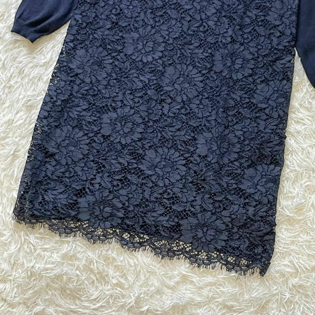 VALENTINO - VALENTINO シルク カシミヤ混 フロントレース V VALENTINO - VALENTINO シルク カシミヤ混 フロントレース V