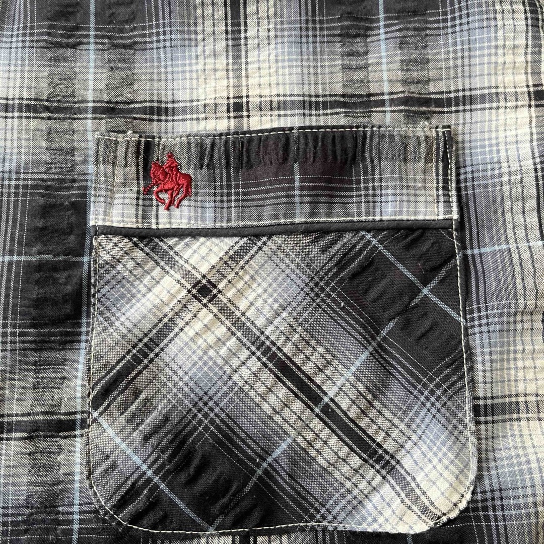 POLO RALPH LAUREN - 希少 ポロ ラルフローレン 開襟 グレー POLO RALPH LAUREN - 希少 ポロ ラルフローレン 開襟 グレー