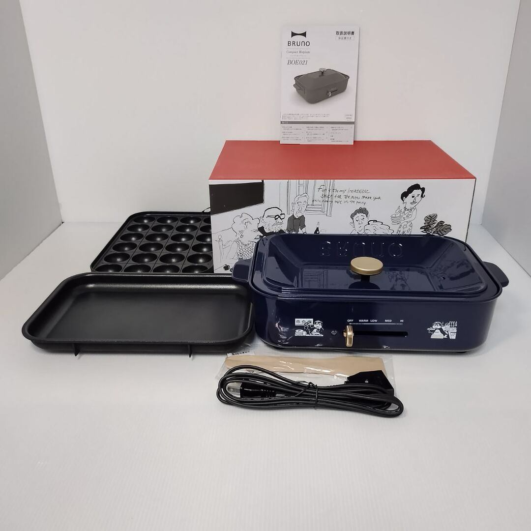 BRUNO - 【中古】 ☆美品☆ BRUNO ブルーノ ホットプレート BRUNO - 【中古】 ☆美品☆ BRUNO ブルーノ ホットプレート