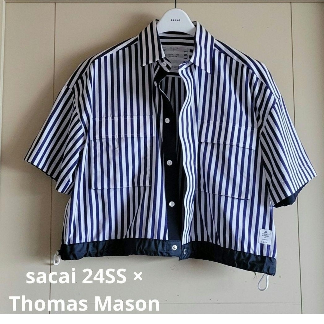 sacai - sacai Thomas Mason 新品 58300円 コットンポプリン sacai - sacai Thomas Mason 新品 58300円 コットンポプリン
