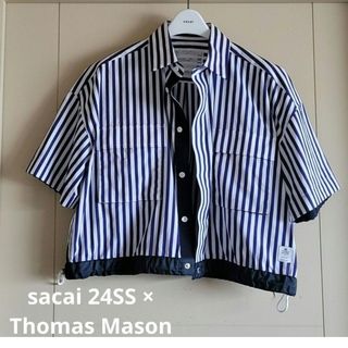 sacai - sacai トップス レース ブラウス シャツ サイズ2 sacai - sacai トップス レース ブラウス シャツ サイズ2