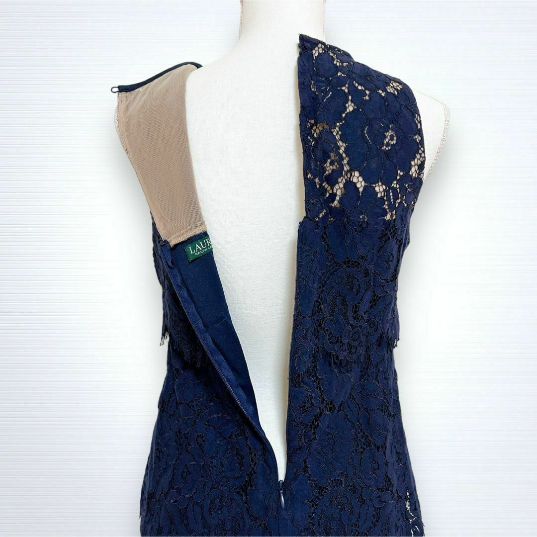 Ralph Lauren - 美品*ラルフローレン 花柄 総レース ティアード Ralph Lauren - 美品*ラルフローレン 花柄 総レース ティアード