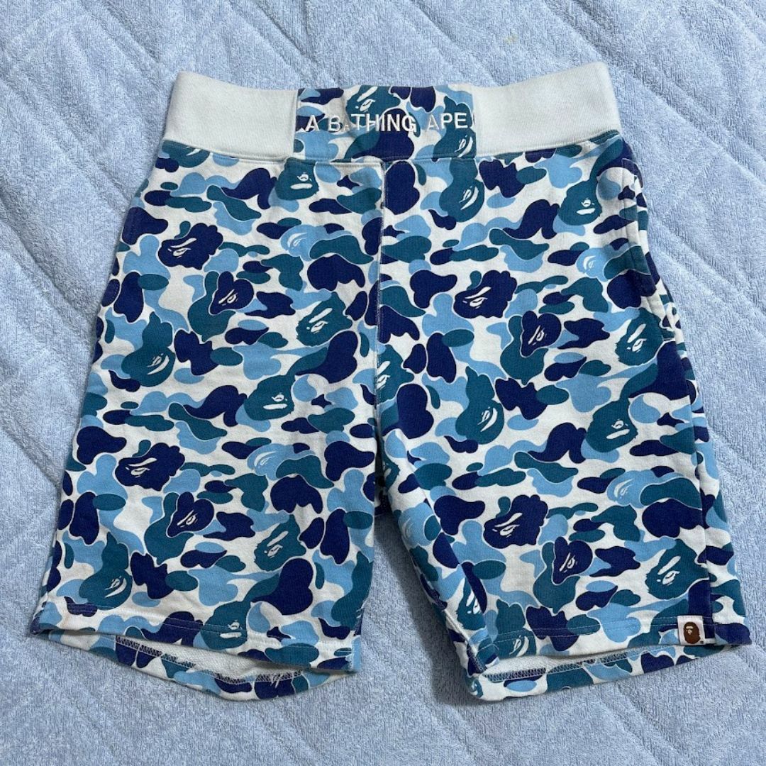 A BATHING APE - bape abc blue camo shorts ブルー ハーフ A BATHING APE - bape abc blue camo shorts ブルー ハーフ