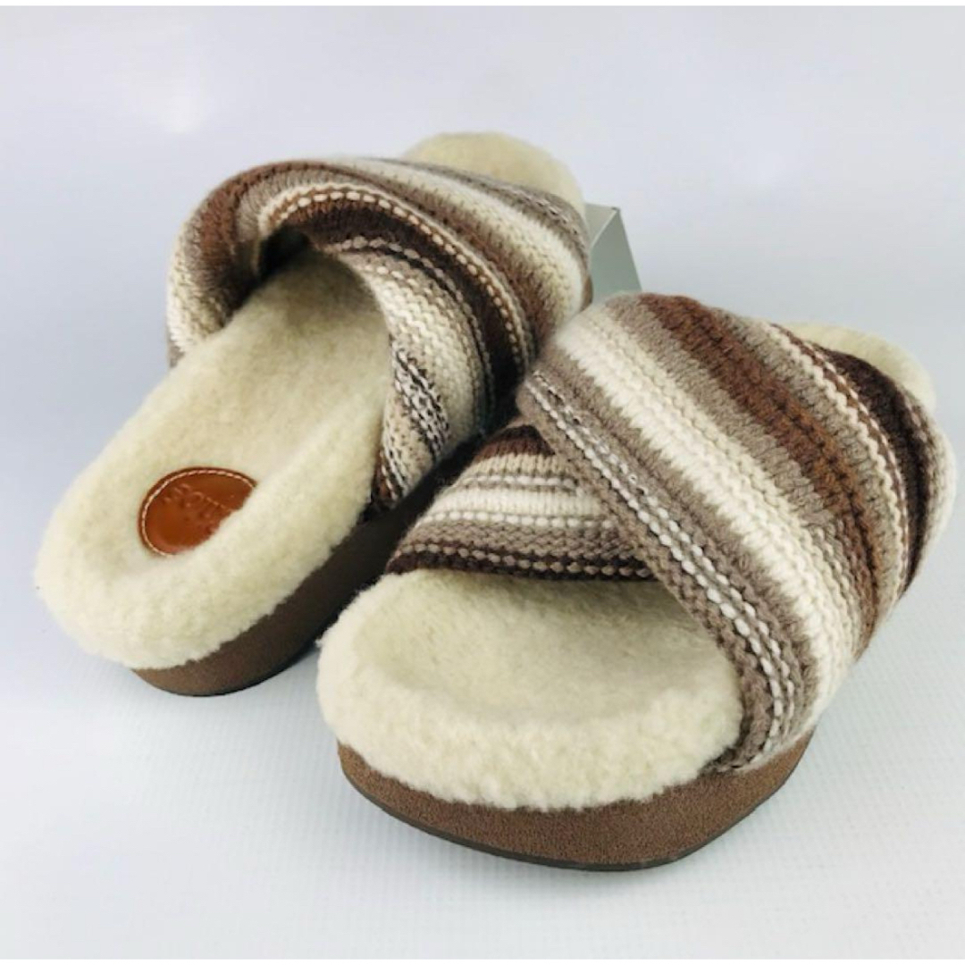 Chloe - 美品☆クロエ・WAVYニットストラップ ボア プラット Chloe - 美品☆クロエ・WAVYニットストラップ ボア プラット
