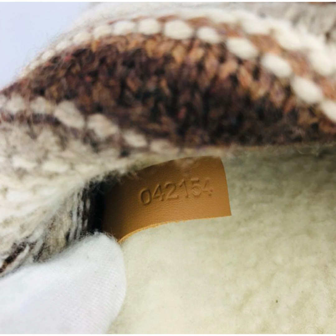 Chloe - 美品☆クロエ・WAVYニットストラップ ボア プラット Chloe - 美品☆クロエ・WAVYニットストラップ ボア プラット