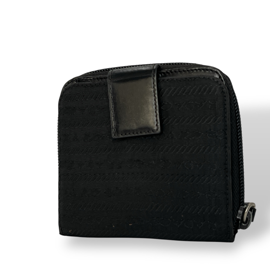 PRADA - PRADA プラダ 二つ折り財布 ラウンドファスナー PRADA - PRADA プラダ 二つ折り財布 ラウンドファスナー
