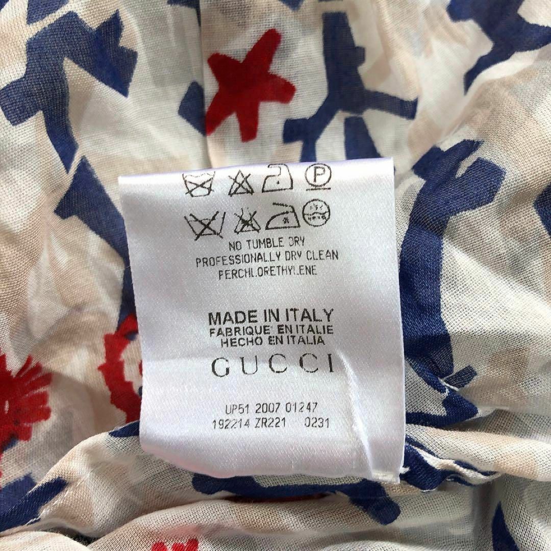 GUCCI - GUCCI*グッチ*イタリア製 総柄コットンブラウス シャツ GUCCI - GUCCI*グッチ*イタリア製 総柄コットンブラウス シャツ