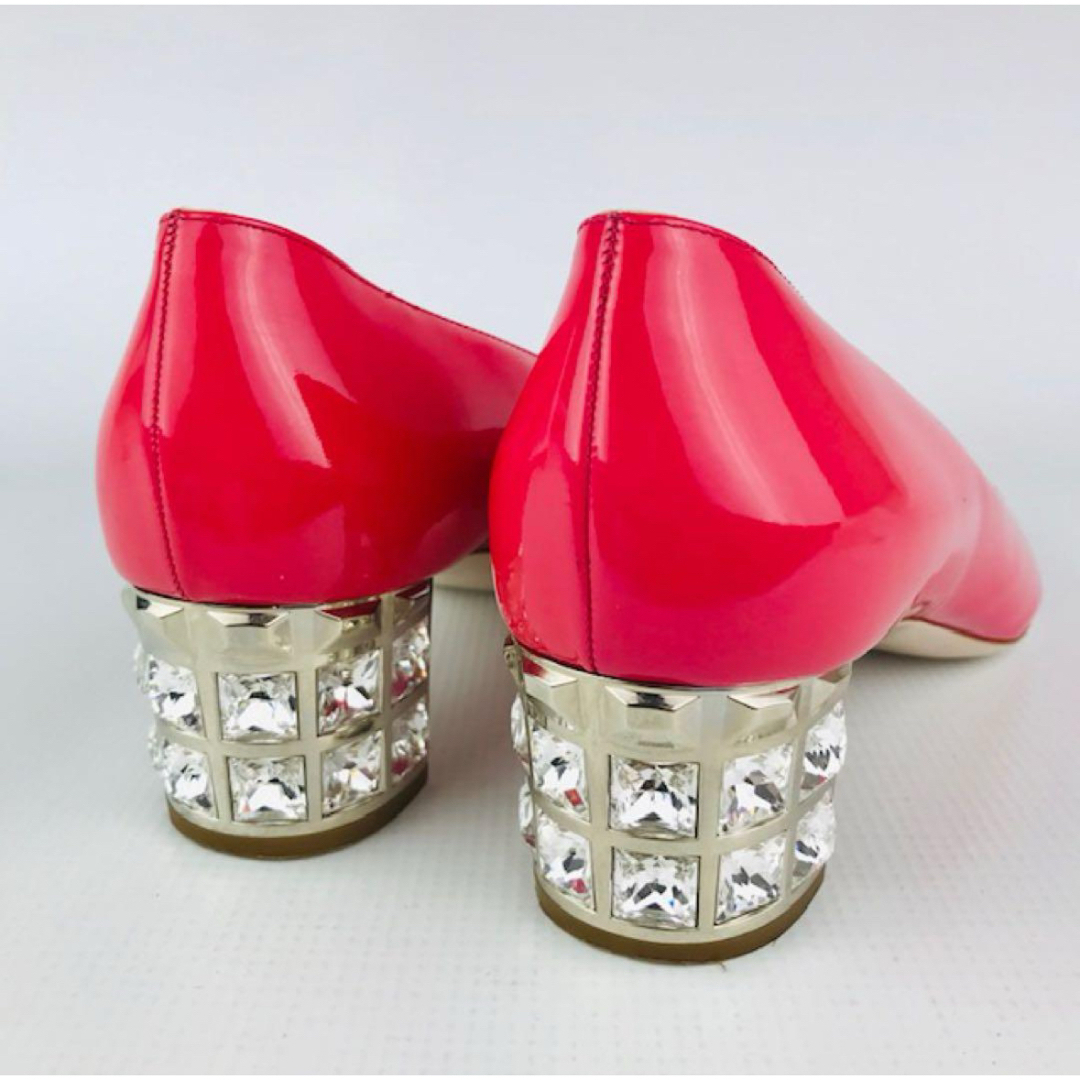 MIU MIU - 良品☆ミュウミュウ・パテントレザー クリスタル MIU MIU - 良品☆ミュウミュウ・パテントレザー クリスタル