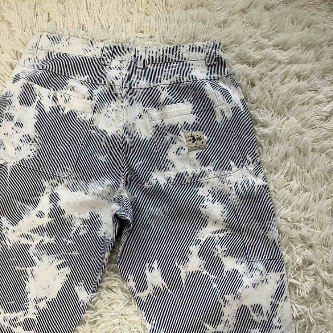 STUSSY - stussy ステューシー ストライプ ワークパンツ work STUSSY - stussy ステューシー ストライプ ワークパンツ work