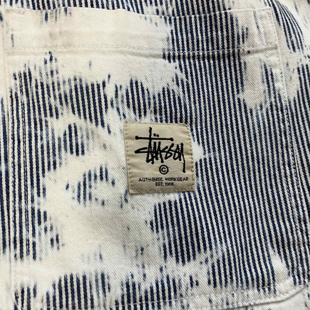 STUSSY - stussy ステューシー ストライプ ワークパンツ work STUSSY - stussy ステューシー ストライプ ワークパンツ work