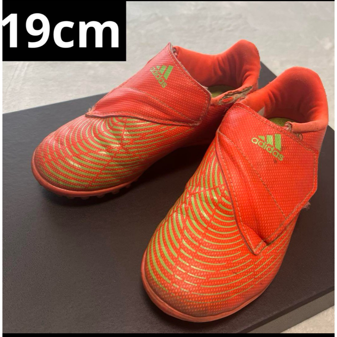 adidas - adidas サッカーシューズ オレンジ 19cm トレーニング adidas - adidas サッカーシューズ オレンジ 19cm トレーニング