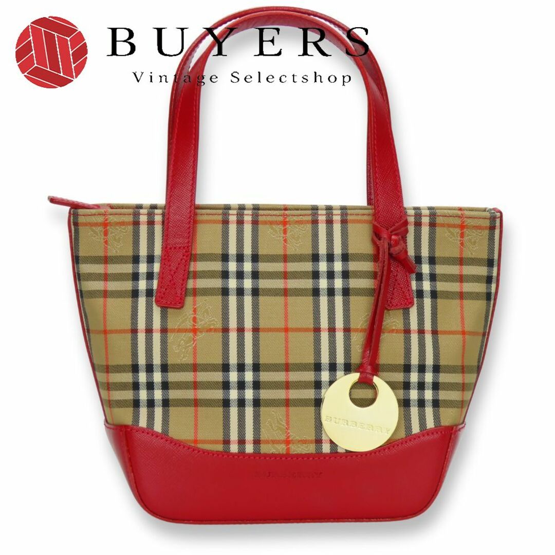 BURBERRY - 【中古】 バーバリー ハンドバッグ キャンバス BURBERRY - 【中古】 バーバリー ハンドバッグ キャンバス