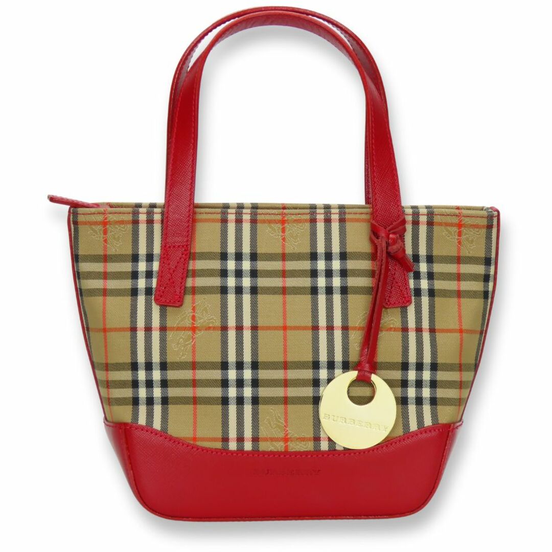 BURBERRY - 【中古】 バーバリー ハンドバッグ キャンバス BURBERRY - 【中古】 バーバリー ハンドバッグ キャンバス