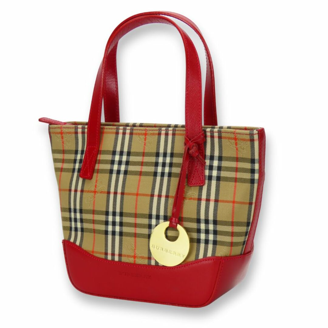 BURBERRY - 【中古】 バーバリー ハンドバッグ キャンバス BURBERRY - 【中古】 バーバリー ハンドバッグ キャンバス
