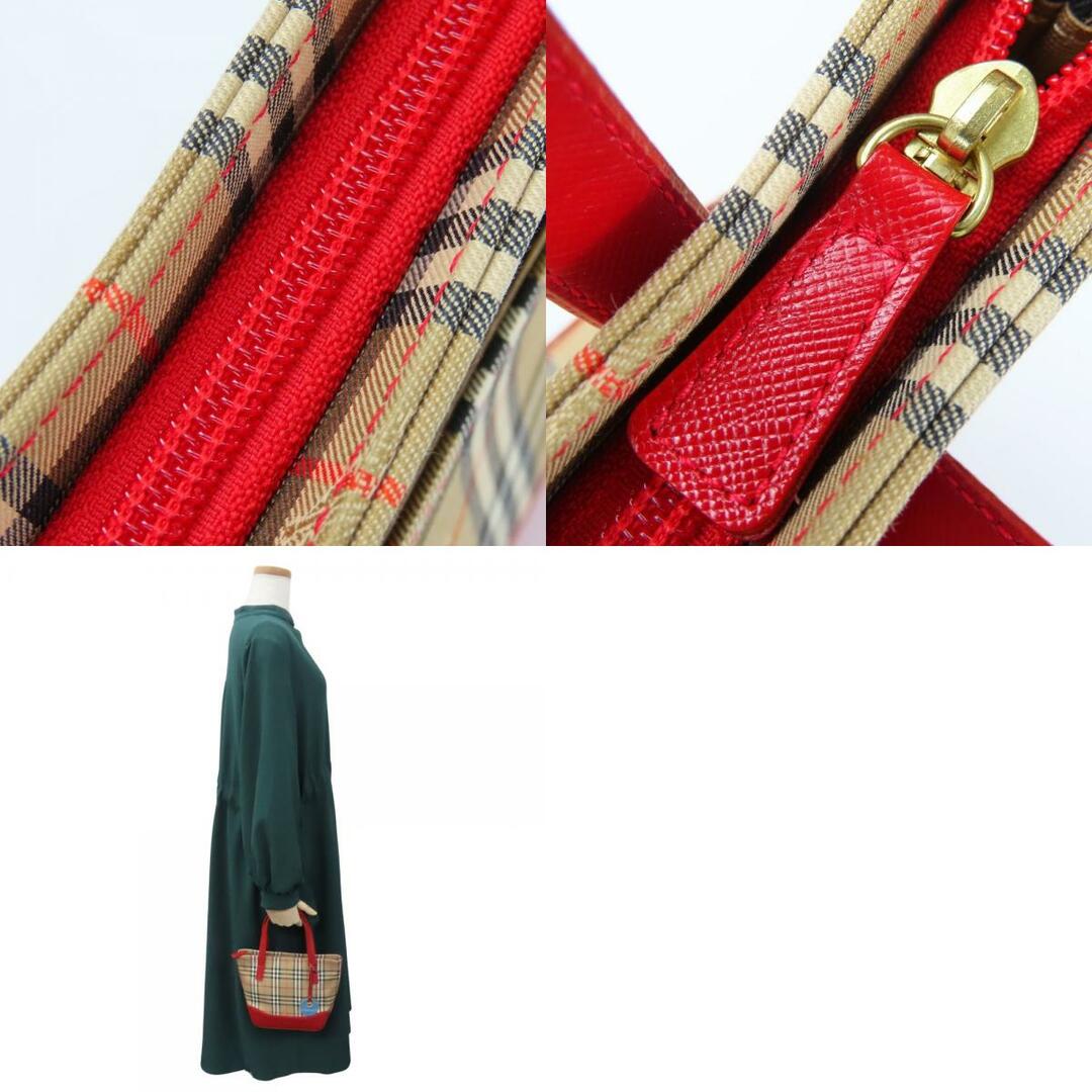 BURBERRY - 【中古】 バーバリー ハンドバッグ キャンバス BURBERRY - 【中古】 バーバリー ハンドバッグ キャンバス