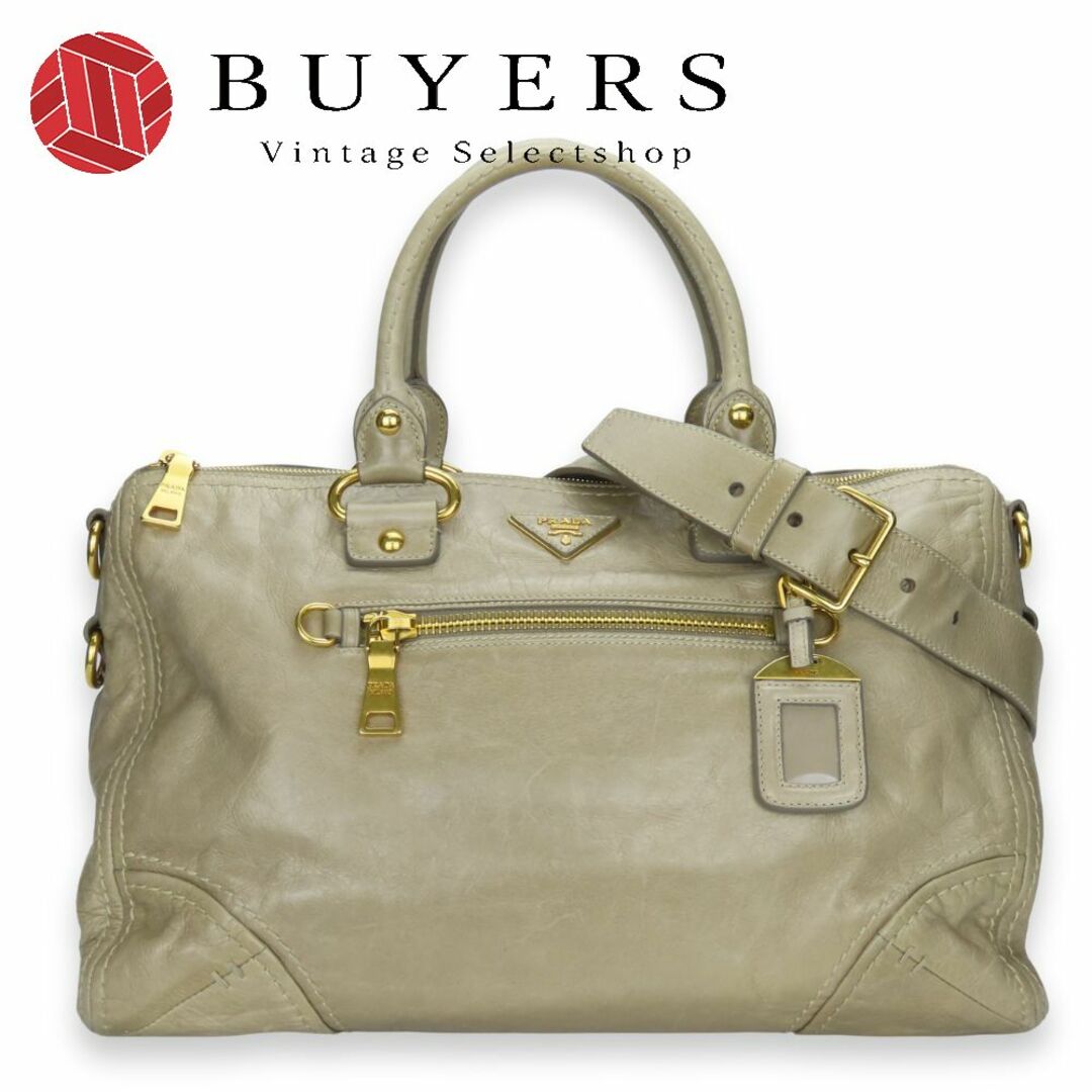 PRADA - 【中古】 プラダ ハンドバッグ BL0678 三角ロゴプレート PRADA - 【中古】 プラダ ハンドバッグ BL0678 三角ロゴプレート