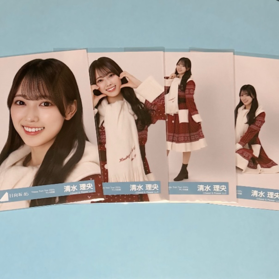 日向坂46 清水理央 サンタ衣装 生写真 コンプ エンタメ/ホビーのタレントグッズ(アイドルグッズ)の商品写真
