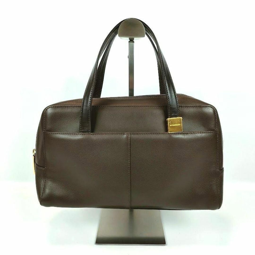 BURBERRY - 極美品 バーバリー 本革 ハンドバッグ ミニボストン BURBERRY - 極美品 バーバリー 本革 ハンドバッグ ミニボストン