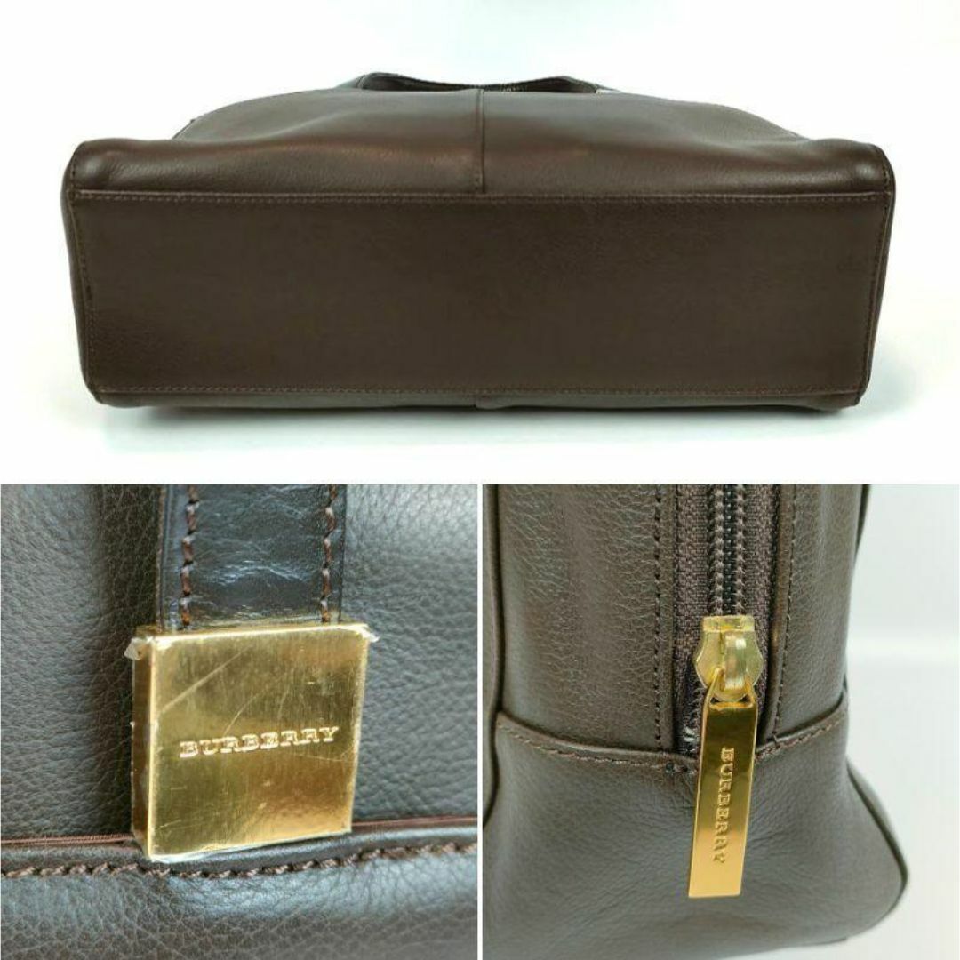 BURBERRY - 極美品 バーバリー 本革 ハンドバッグ ミニボストン BURBERRY - 極美品 バーバリー 本革 ハンドバッグ ミニボストン