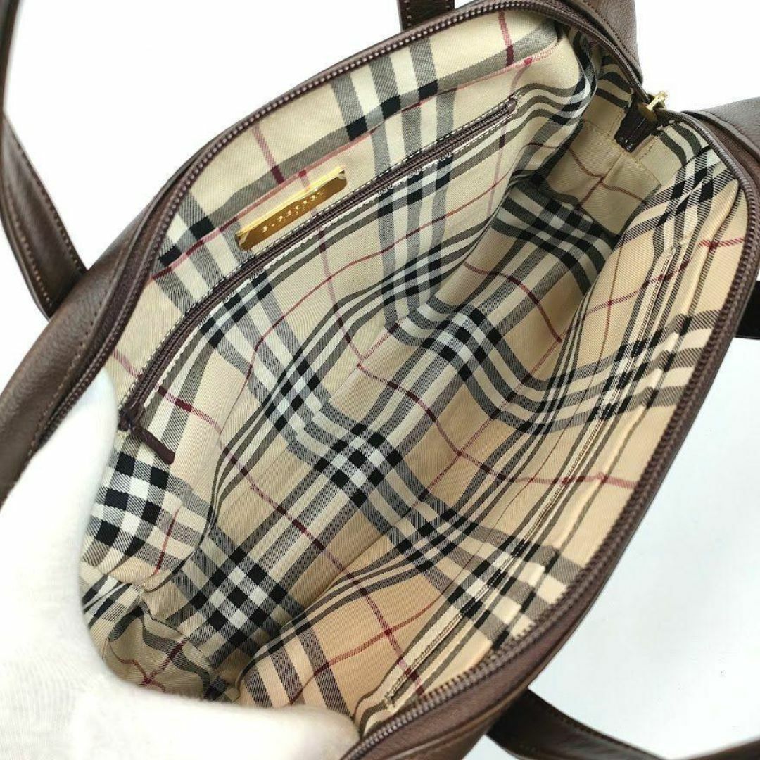 BURBERRY - 極美品 バーバリー 本革 ハンドバッグ ミニボストン BURBERRY - 極美品 バーバリー 本革 ハンドバッグ ミニボストン